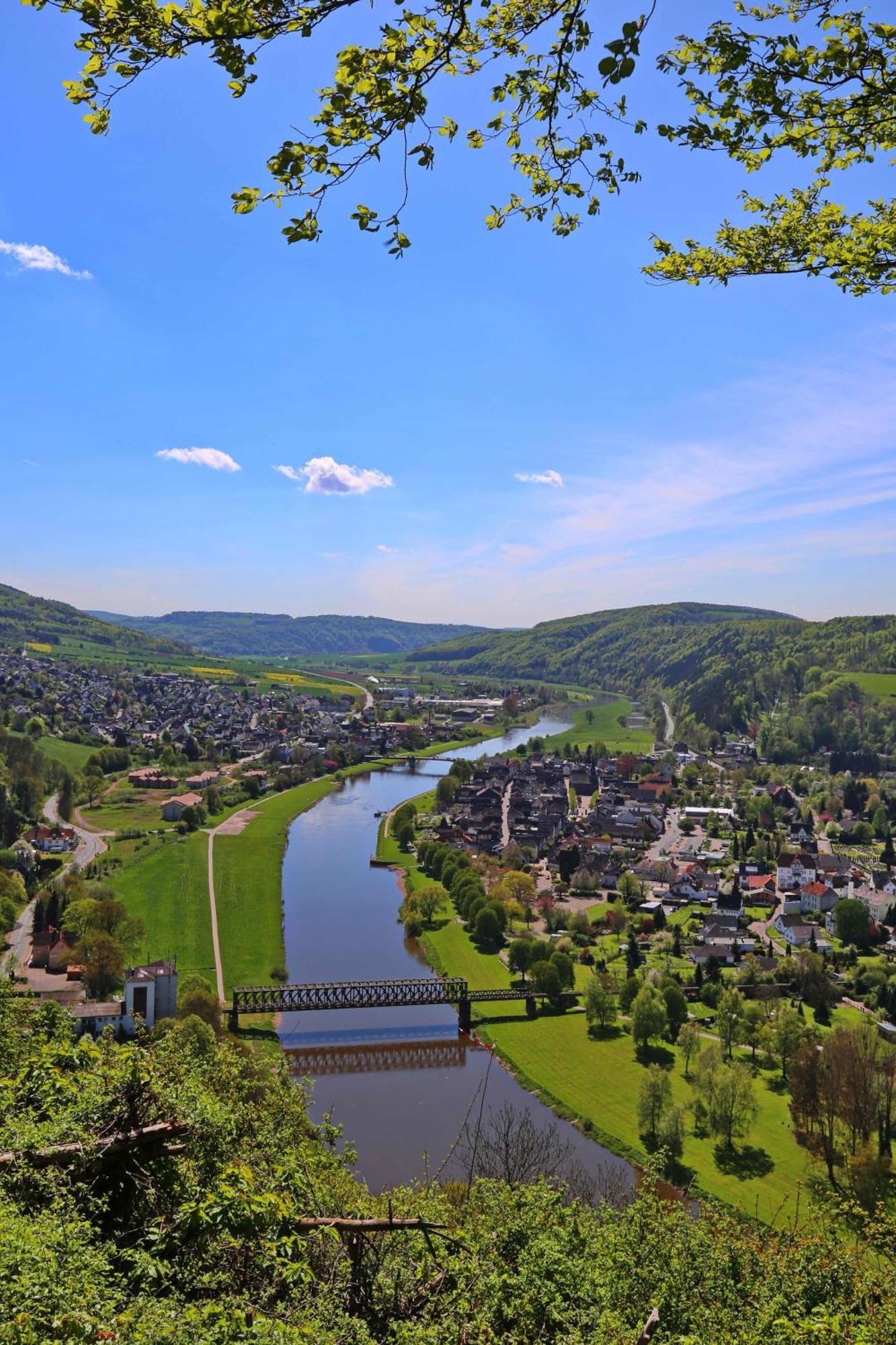 Ferienwohnungen Am Weserstrand Bodenwerder Exteriör bild